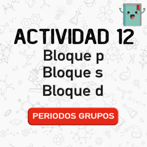 12. PERIODOS Y GRUPOS  (QUÍMICA)