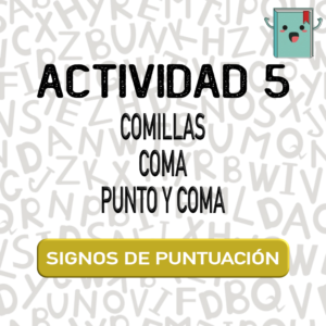 5. SIGNOS DE PUNTUACIÓN