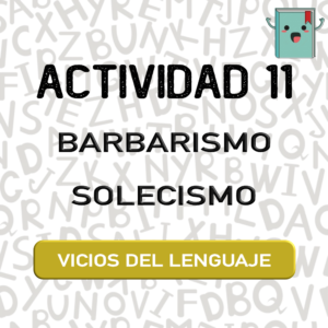 11. VICIOS DEL LENGUAJE