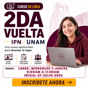 Curso en línea (L) – IPN – UNAM 2026 (Entre semana)