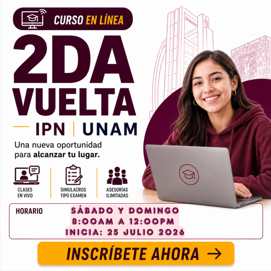Curso en línea (N) - IPN – UNAM 2026 (Fines de semana)
