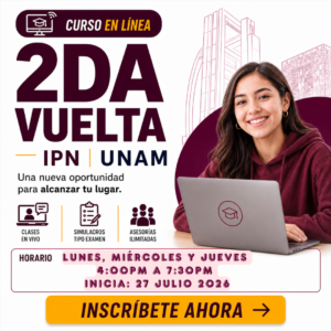 Curso en línea (O) – IPN – UNAM 2026 (Entre semana)